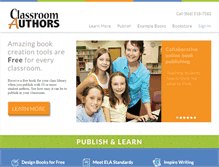 Tablet Screenshot of classroomauthors.com